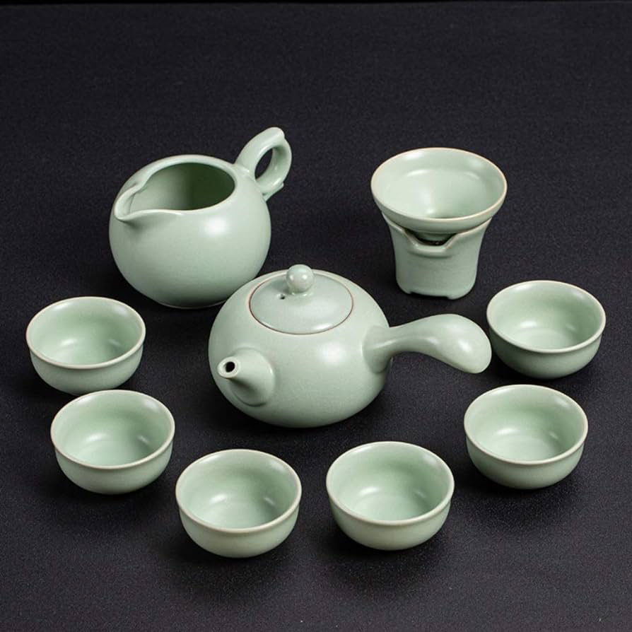 Imitate Celadon porcelain tea sets 仿汝窑茶具套件