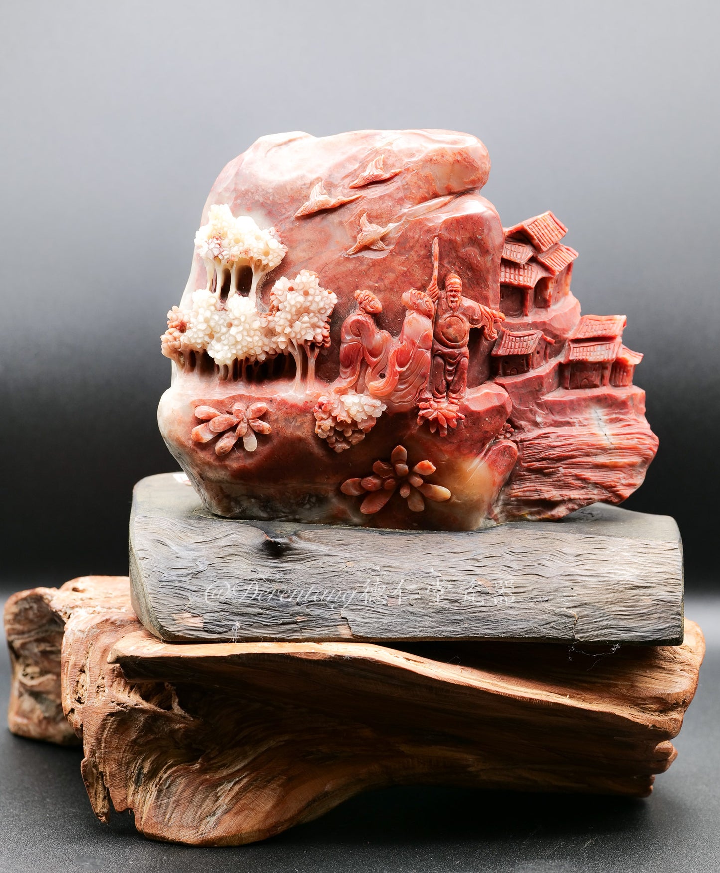 桃源铭记 - 玉石雕刻 Peach Spring Village - Jade Carving