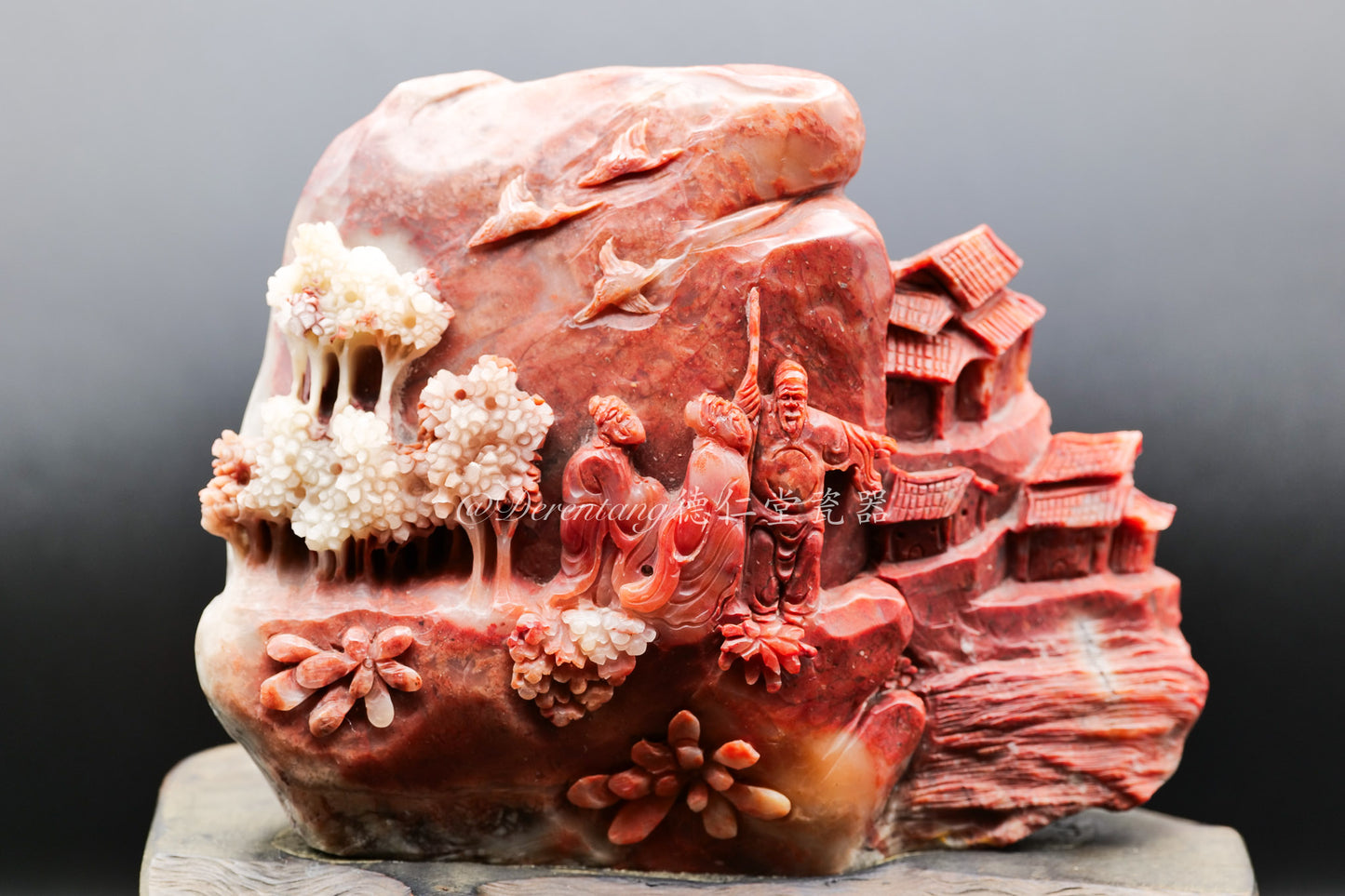 桃源铭记 - 玉石雕刻 Peach Spring Village - Jade Carving