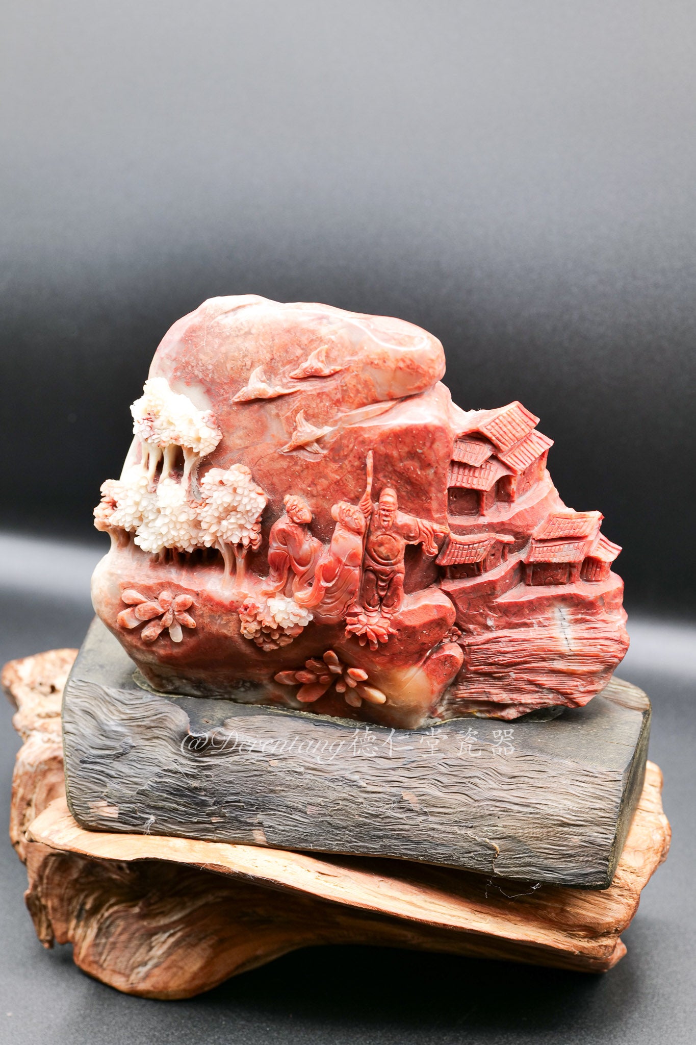 桃源铭记 - 玉石雕刻 Peach Spring Village - Jade Carving