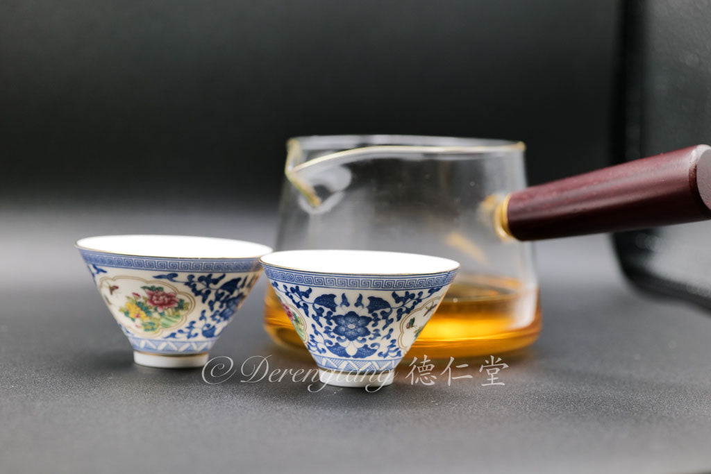 Small Teacup with Decal Decoration Sets 贴花开堂小茶杯套件