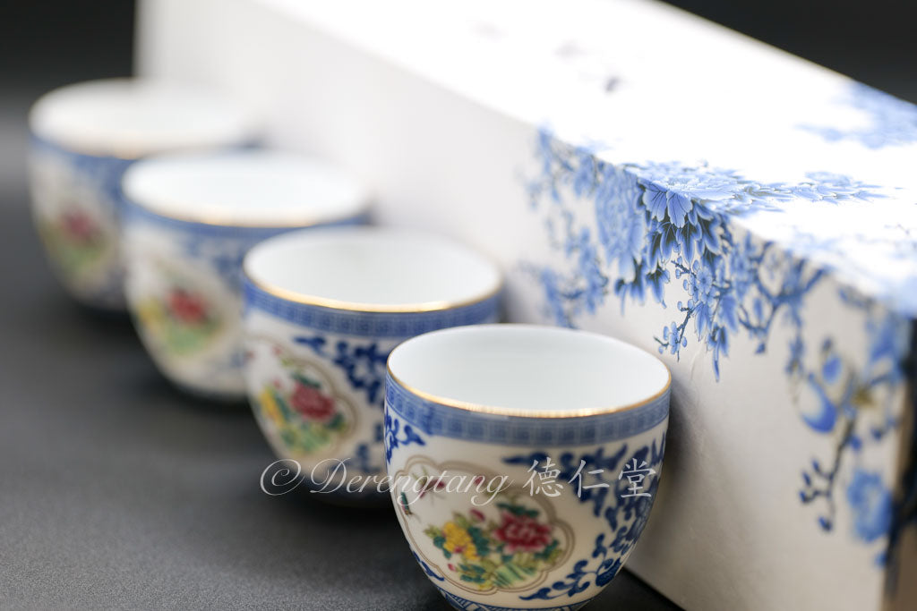 Small Teacup with Decal Decoration Sets 贴花开堂小茶杯套件