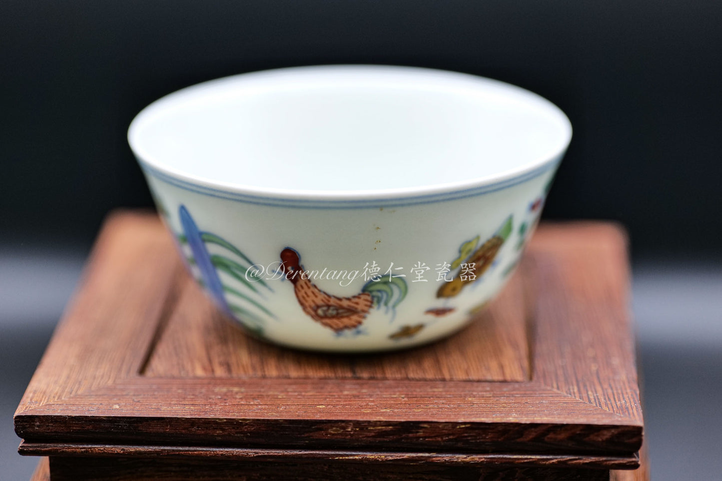 Imitated The Ming Chenghua Doucai Chicken Tea Cup 高仿明成化斗彩鸡缸杯